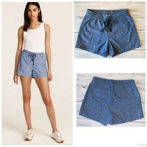 J.CREW CHAMBRAY SEASIDE SHORTS Sz‎ XXS